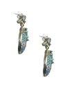 Aretes turcos Sueños del Bósforo de Plata 925, acentuados con bronce, con zirconia cúbica