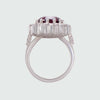 Anillo turco otomano Hürrem Sultan de Plata 950 y zirconia cúbica