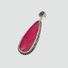 Aretes turcos Queen Farah de Plata 925, con baño de Rodio, gema de ojo de gato y cristales