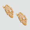 Aretes turcos Marmara Kelebek de Plata 925, con baño de Oro de 14k y zirconia cúbica