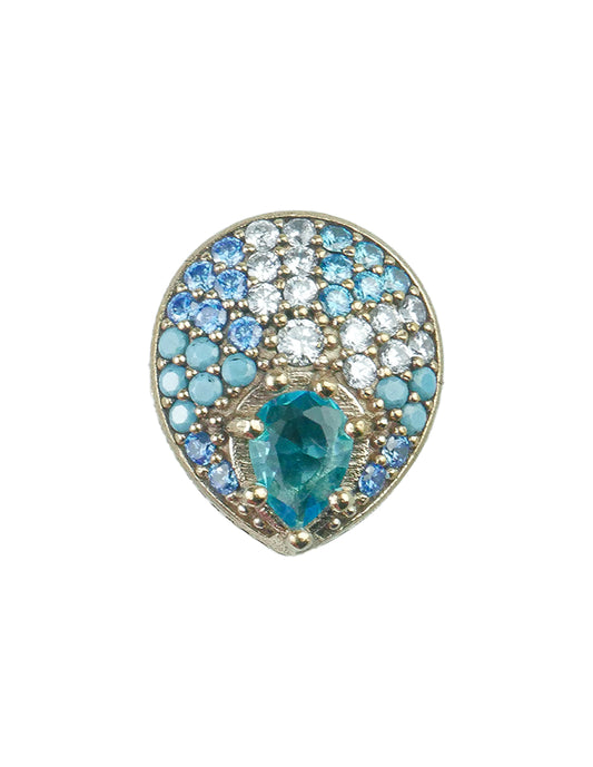 Anillo turco Sueños del Bósforo de Plata 925, acentuado con bronce, con zirconia cúbica