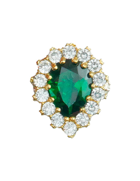 Anillo turco otomano Hürrem Sultan de Plata 925, acentuado con bronce, con zirconia cúbica