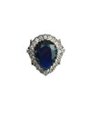 Anillo turco otomano Hürrem Sultan de Plata 925, acentuado con bronce, con zirconia cúbica