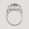 Anillo turco otomano Hürrem Sultan de Plata 950 y zirconia cúbica