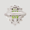 Anillo turco otomano Hürrem Sultan de Plata 950 y zirconia cúbica
